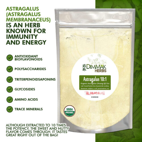 Astragalus *Organic* (Huang Qi) 10:1 Extract Powder 4oz